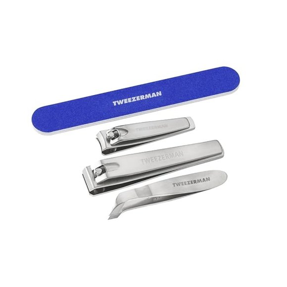 Tweezerman 4 Piece Stainless Steel Nail Grooming Gift Set - Picture 2 of 6